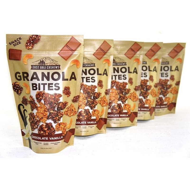 

Granola Bites || East Bali Cashews 125gr chocolate vanilla