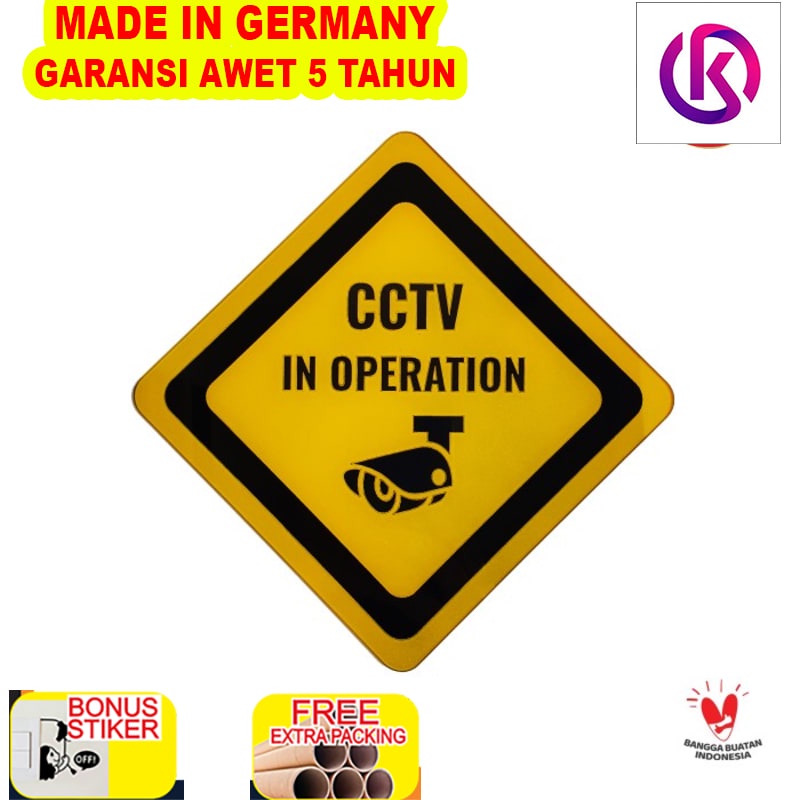 

Promo SIGN AKRILIK - CCTV IN OPERATION - Sign Peringatan CCTV