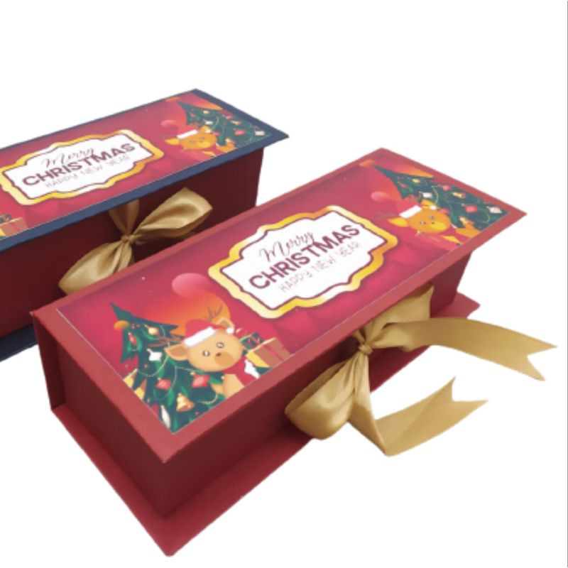 

Hardbox Kotak Kado Hampers Imlek Natal Ukuran 26 x 10 x 8 cm