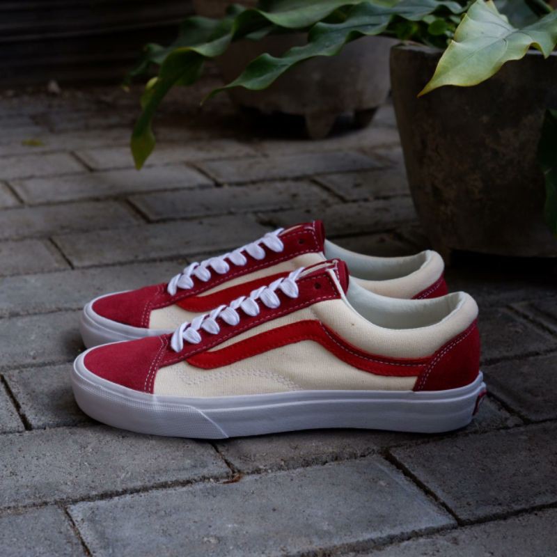 Vans Style 36 Cream Red Original