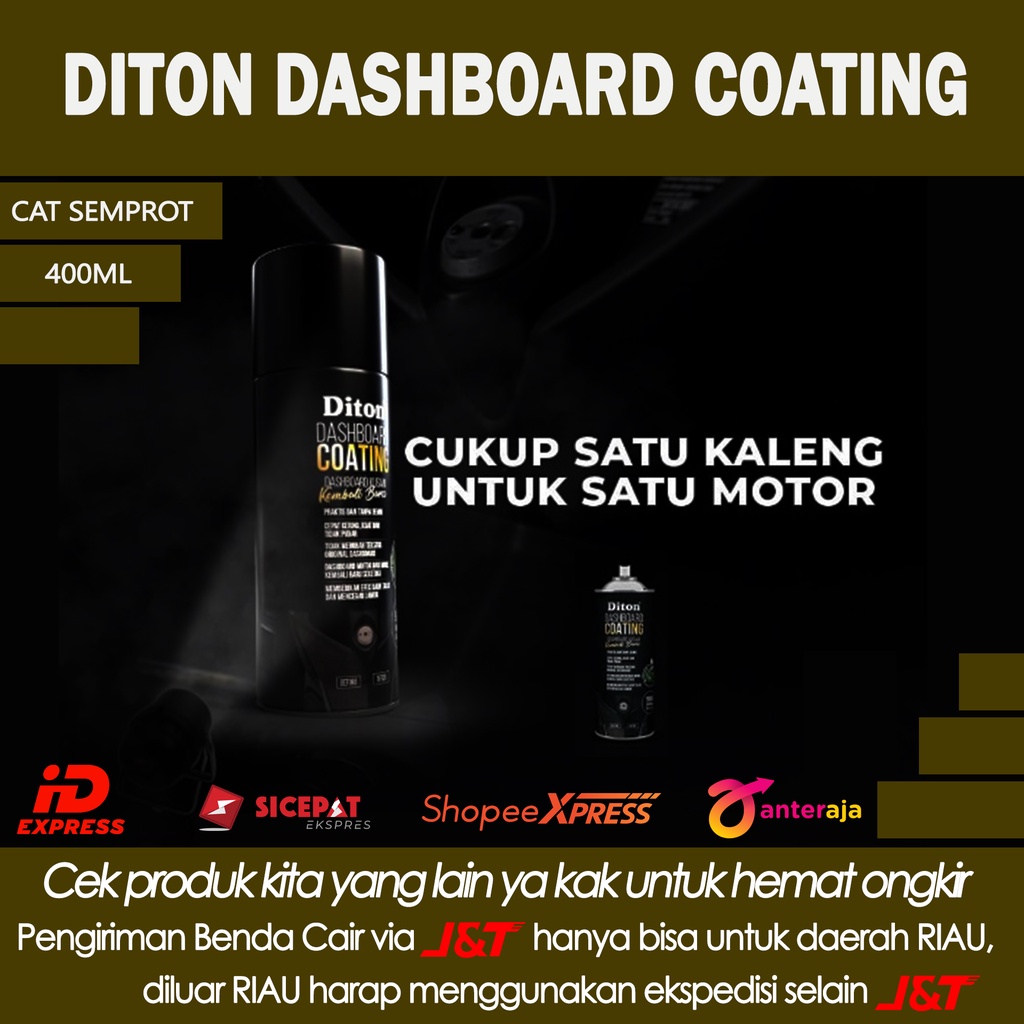 DITON DASHBOARD COATING / DITON CAT SEMPROT / DASHBOARD COATING 400ML