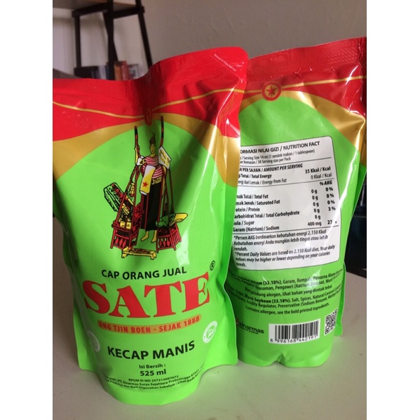 

KECAP CAP ORANG JUAL SATE KHAS PROBOLINGGO "REFILL" 525 ml