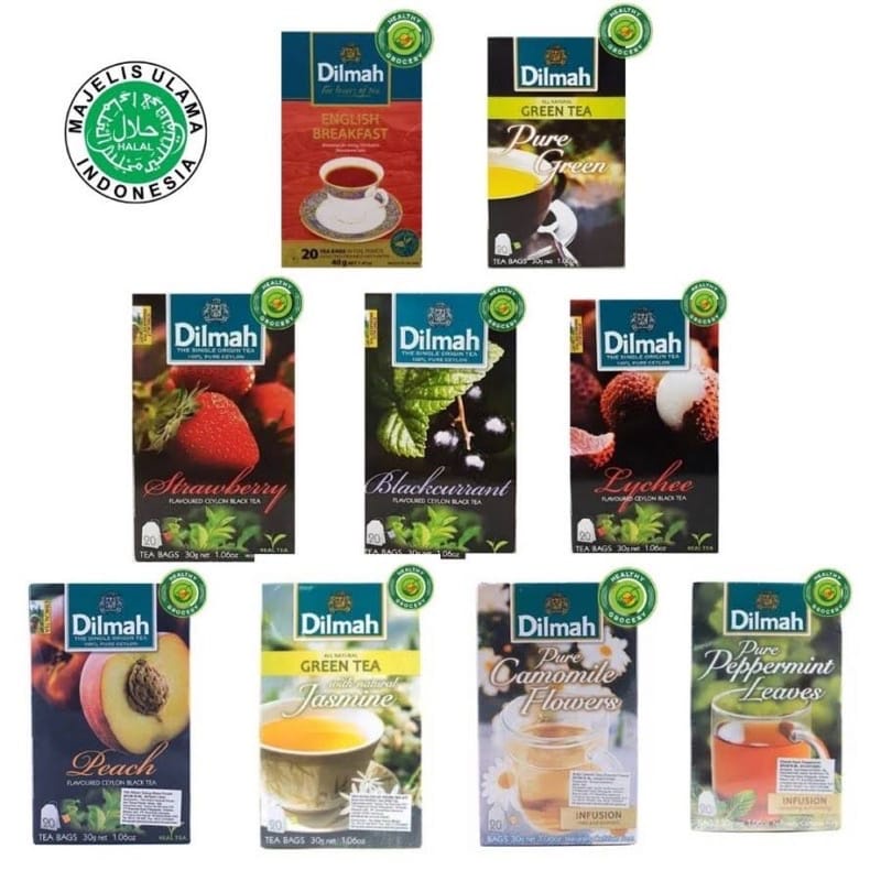 

DILMAH TEA TBAG 20 SACHET ALL VARIANT BPOM HALAL