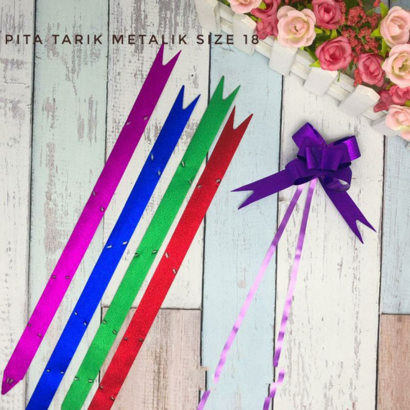 

PITA KADO / PITA HIASAN / PITA TARIK / PITA SERUT 12 CM 18 CM