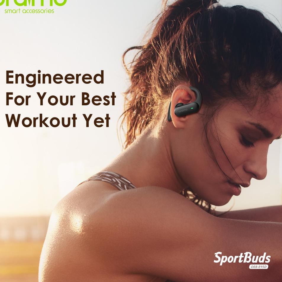 Kualitas Terjamin Oraimo TWS Sport Earbuds Handsfree Bluetooth Headset v5.0 Wireless Earphone Touch 