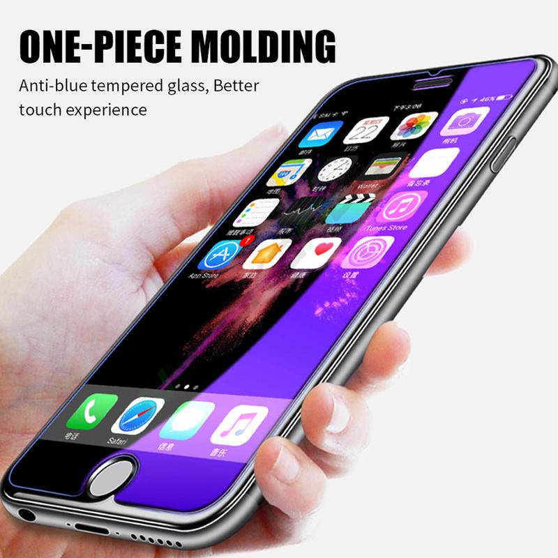 Anti Blue Light tempered glass for IPhone 11 12 Pro Max Mini 6 6s 7 8 Plus X XS Max XR SE 2020 phone screen protector on glass protective film