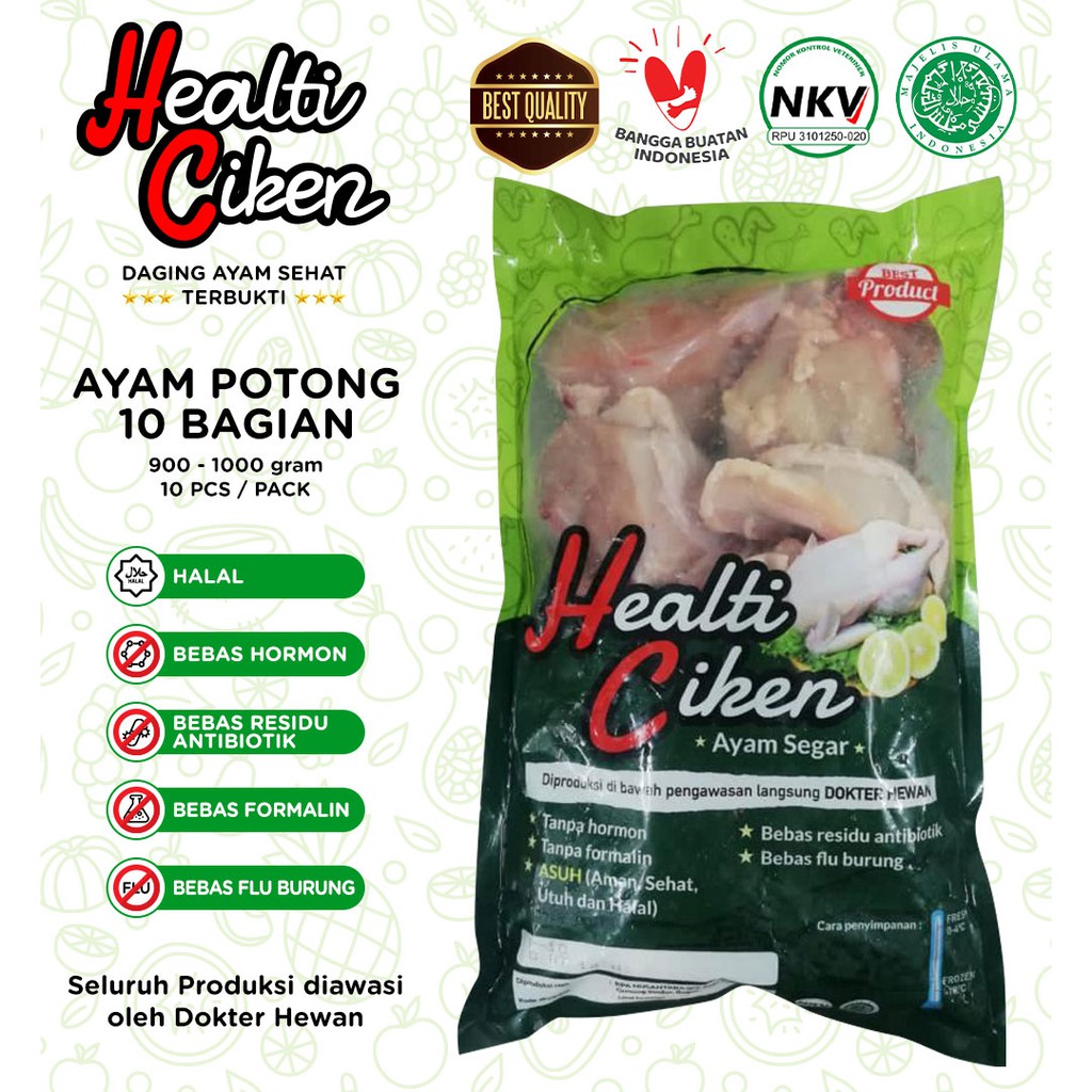 

Ayam Segar Utuh 1 Ekor Healti Ciken - Sehat, Berkualitas Tinggi