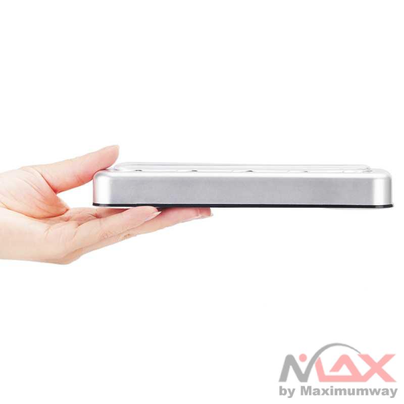 Push Touch Wall Light LED Lamp 5 LED Warna Silver