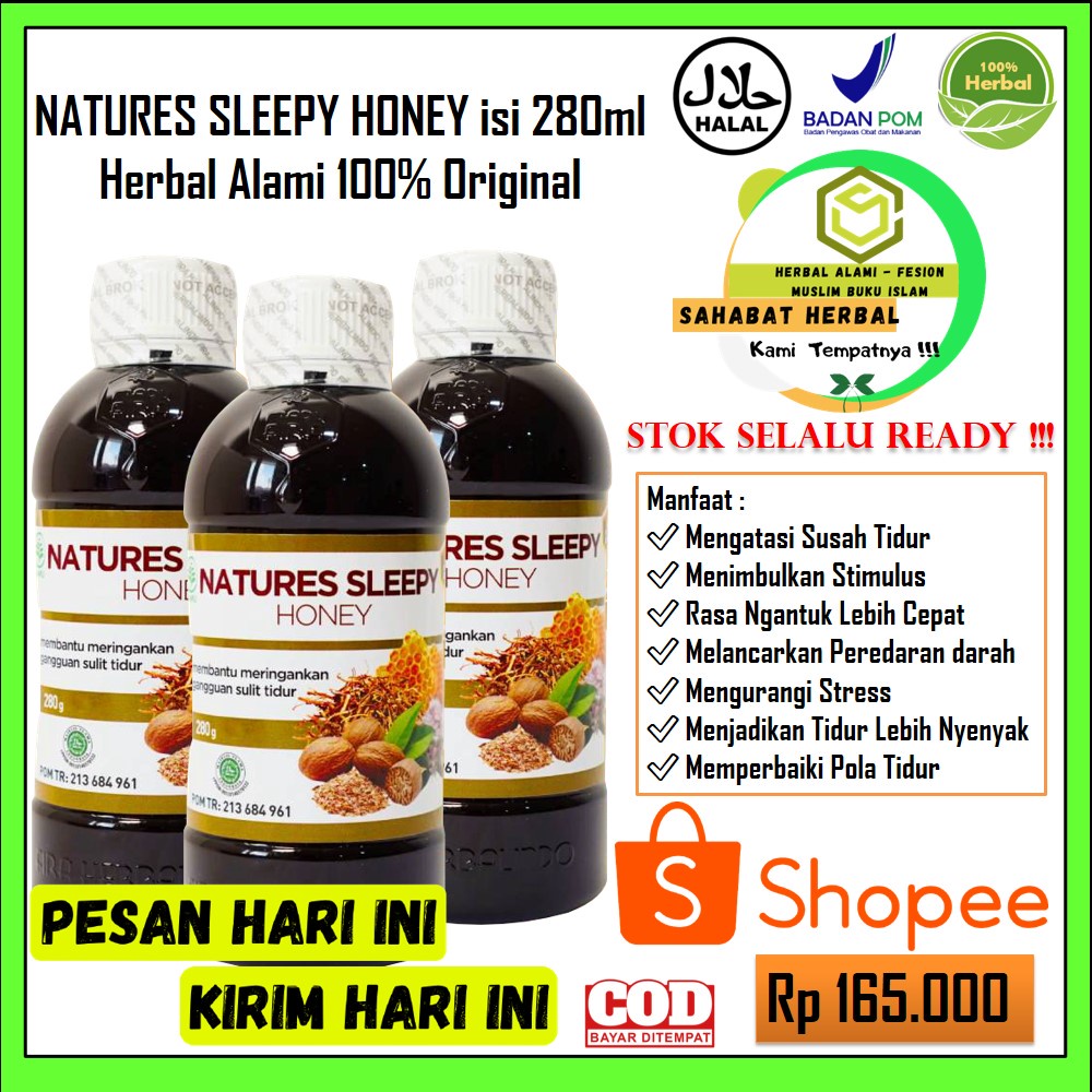 Madu Natures Sleepy Solusi Atasi Masalah Susah Tidur Insomnia Membuat Tidur Lebih Nyenyak Tidur Lela