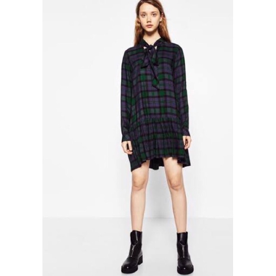 Zara tunik tartan