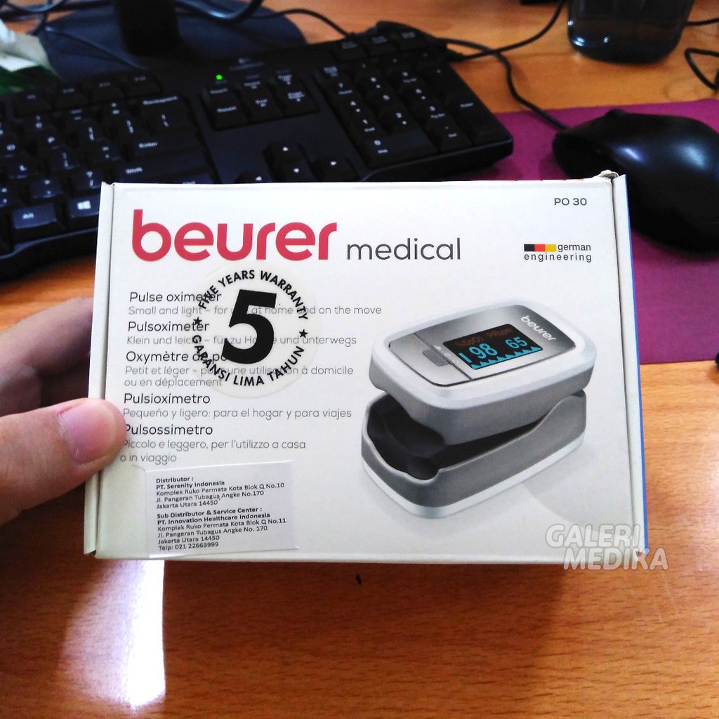 Beurer Pulse Oximeter PO-30 / PO 30 / PO30 Alat Ukur Kadar Oksigen - Oximeter / Oxymeter