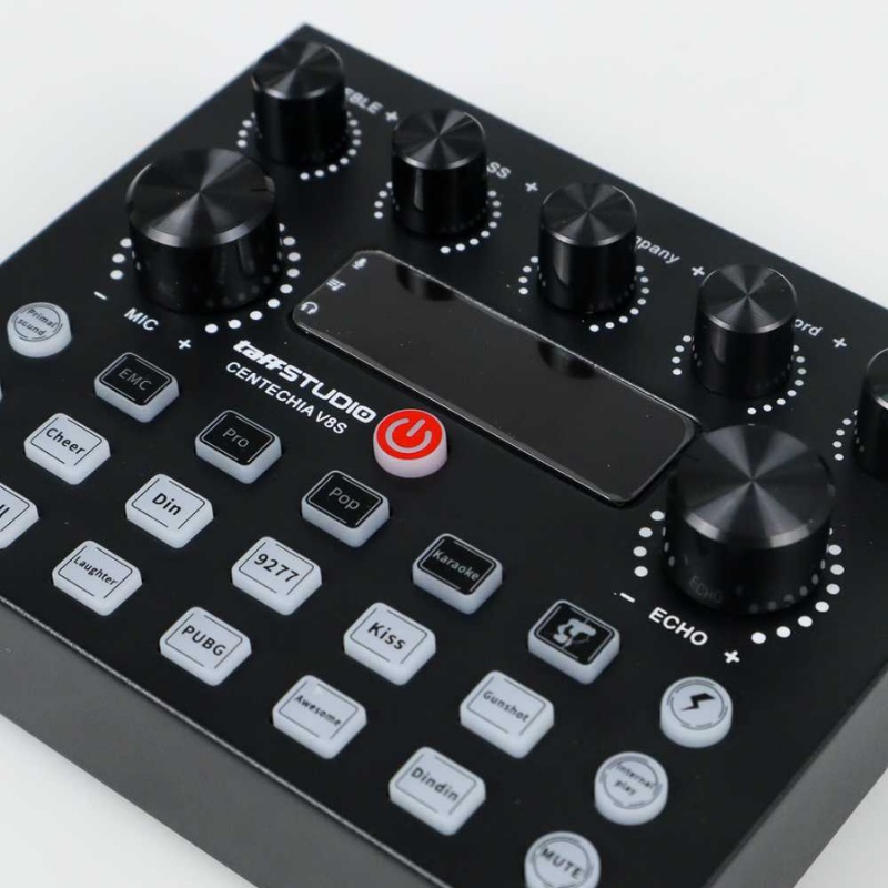 NEW V8s TaffSTUDIO Live Mixer USB External Sound Card Bluetooth Amplifier Chip DSP Spesial Efek Equalizer