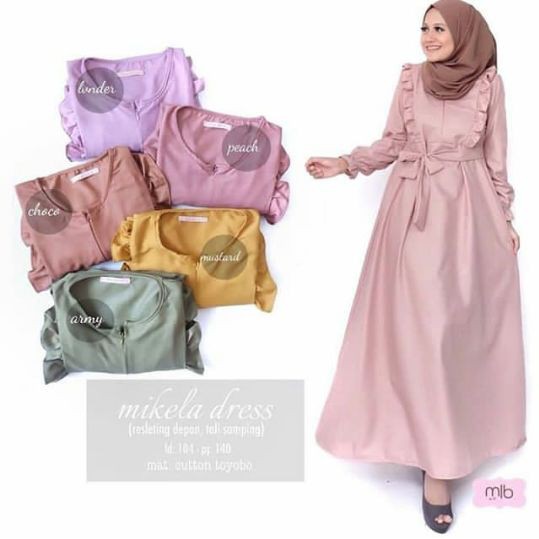 PROMO CUCI GUDANG BAJU GAMIS MIKELA DRESS BISA COD