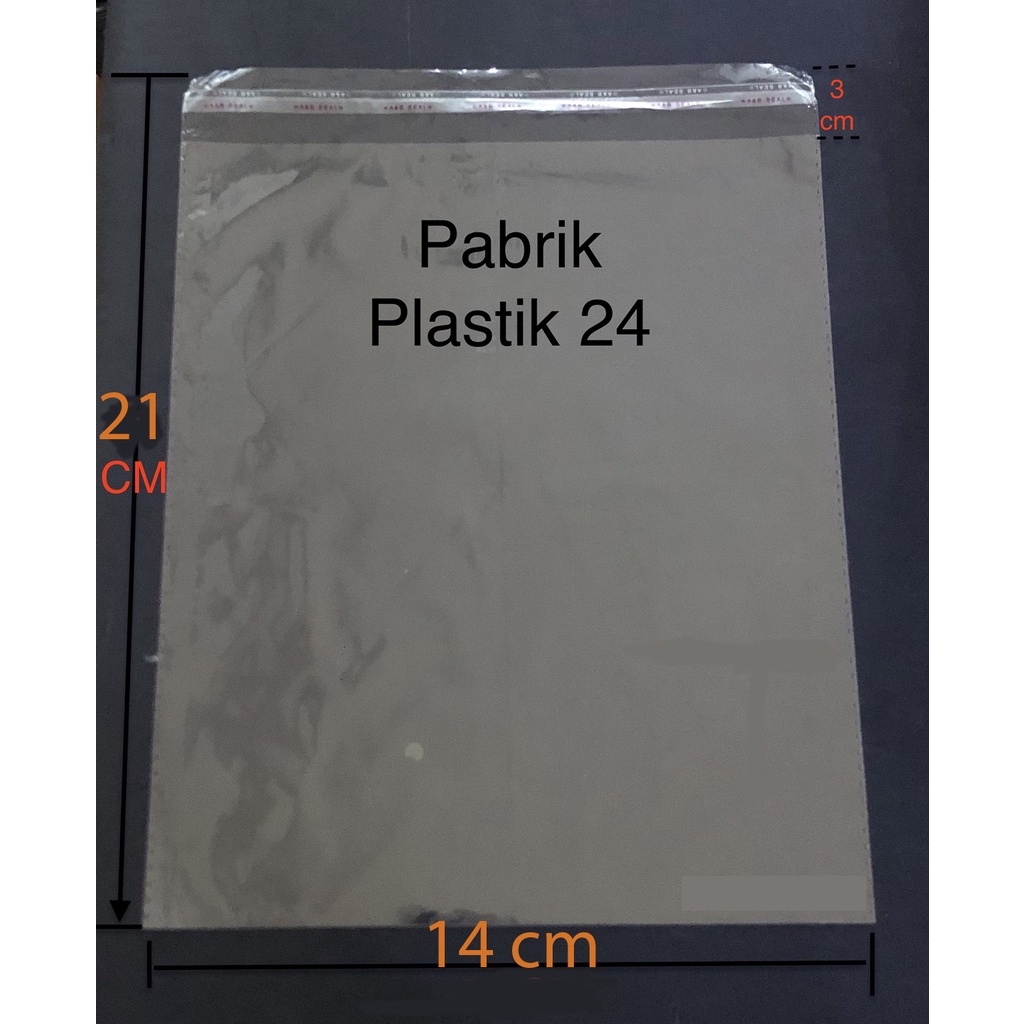 PLASTIK OPP SEAL ROTI/MASKER/DVD/MAKANAN (PER500)