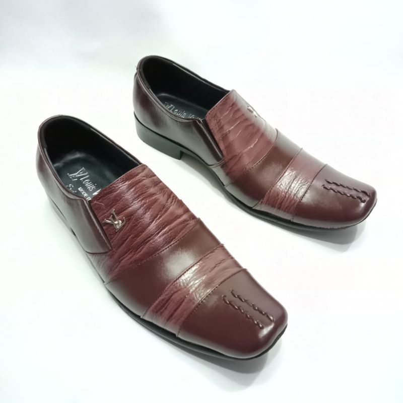 Pantofel Pria Kulit Asli/Sepatu Kantor Pria/LV 9011/Pantofel Kerja Pria/Pantofel Formal Pria