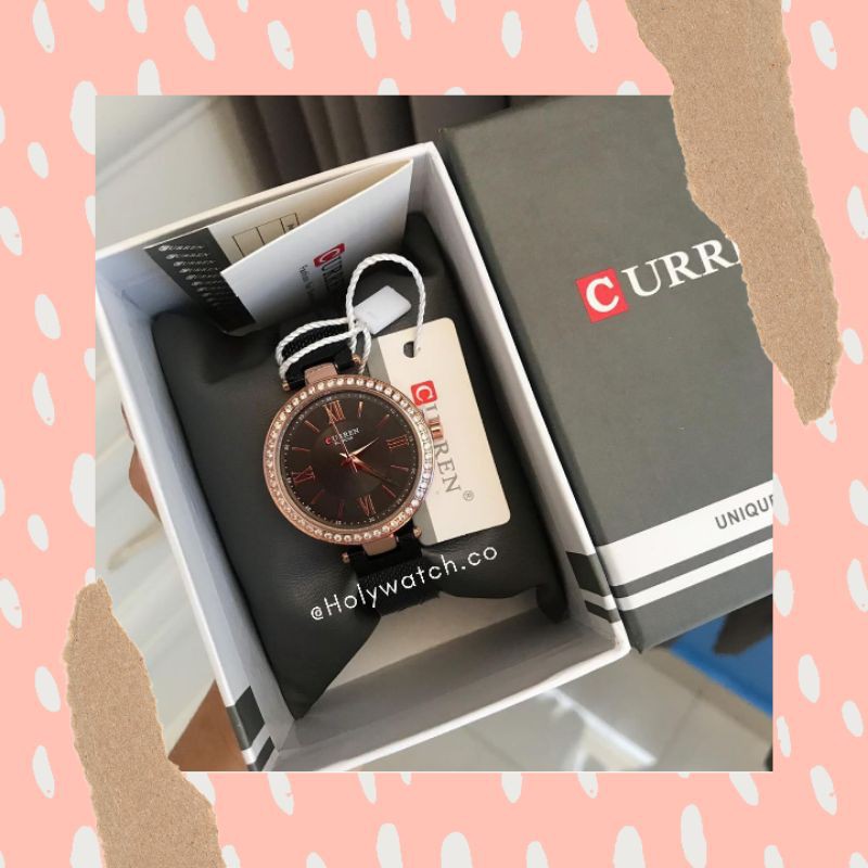 JAM TANGAN WANITA CURREN 9011 ORIGINAL BERGARANSI