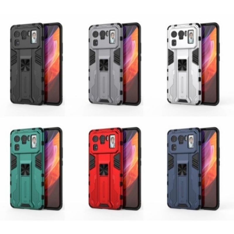 Xiaomi Mi11 Ultra - Mi 11 Ultra Armor Case Military Cover Casing With Stand Vertikal