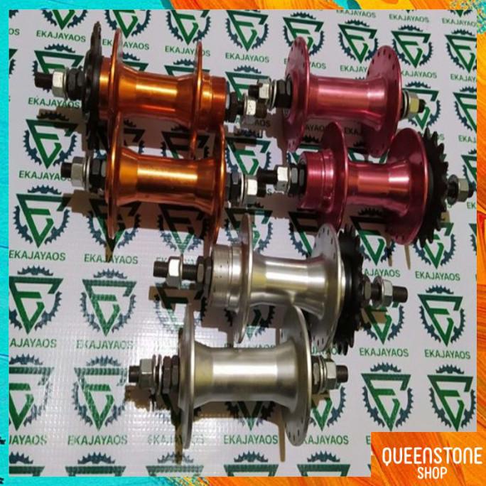 DISKON QNS MURAH' Hub Fixie Fixed Gear-Hub Flip flop-Hub Doltrap-Double Gear