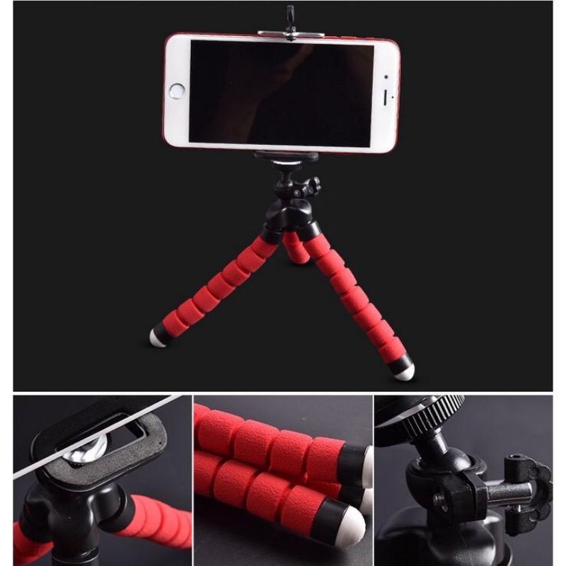 Tripod Gurita Mini Untuk Handphone/Kamera/Bracket Selfie Tongsis Flexible