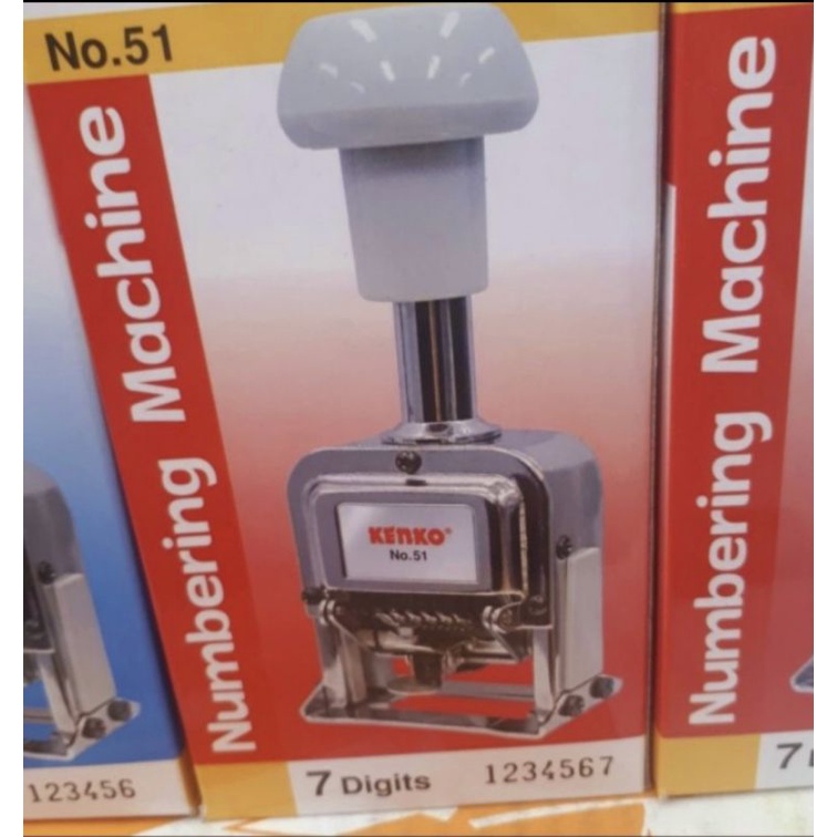 

Kenko Numerator NUMBERING STEMPEL ANGKA OTOMATIS 7 DIGIT 51 MACHINE