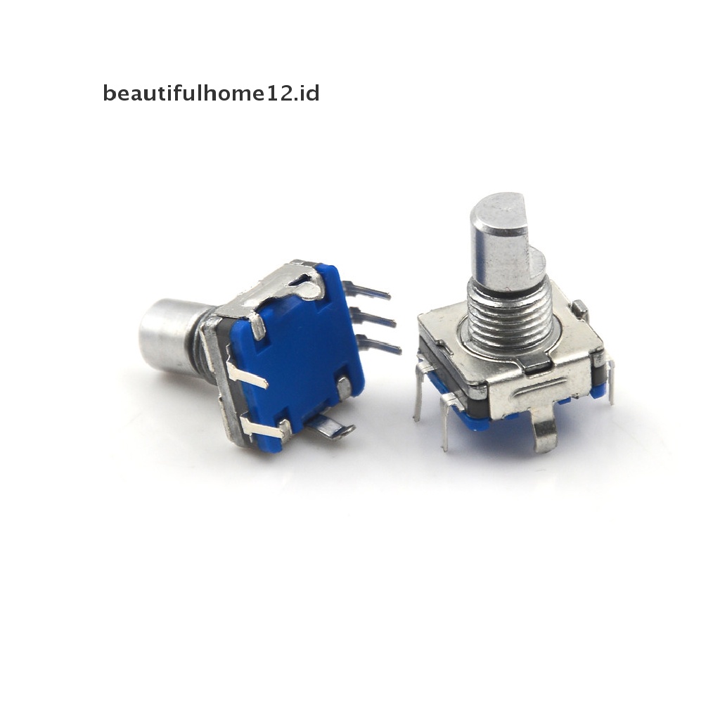 【beautifulhome12.id】 New 5Pcs Rotary Encoder Push Button Switch Keyswitch Electronic Components 12mm .