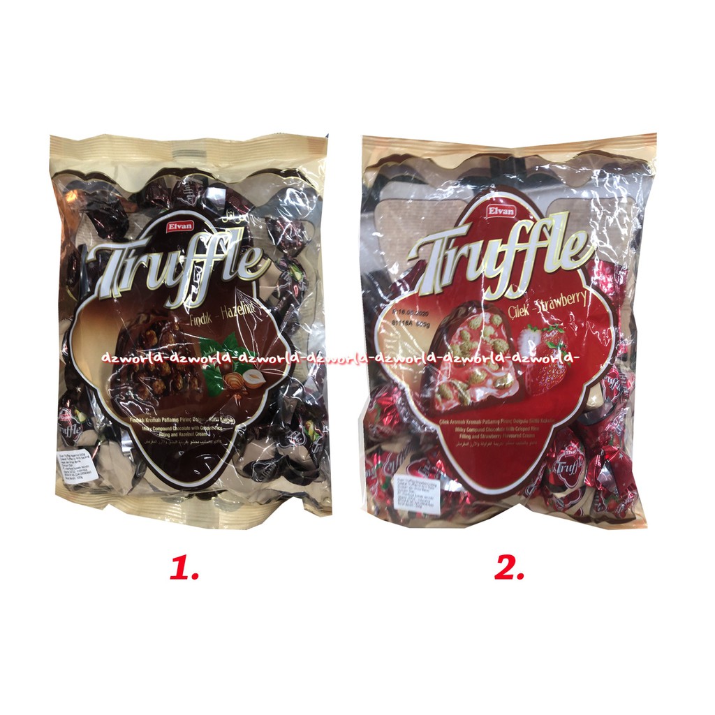 Truffle Findik Strawberry Cokelat Isi Krim Stroberi 500gr