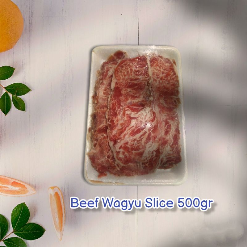 Daging Wagyu Slice/ Beef Wagyu Slice 500gr