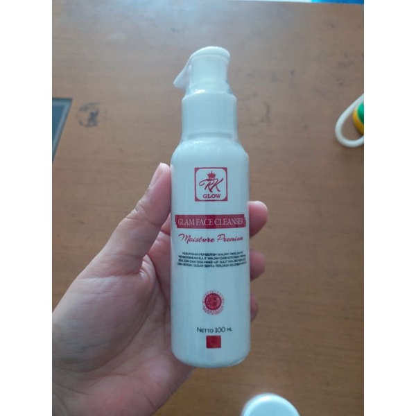 face cleanser/sabun wajah/rk glow premium/rkglow glam/bpom/ cream wajah normal