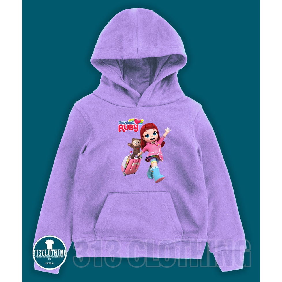 Jaket Hoodie Anak Rainbow Ruby Hoodie Sweater Anak Rainbow Ruby