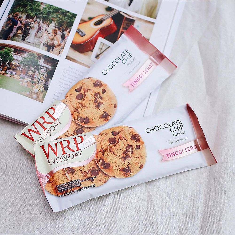 WRP COOKIES Chocolate Chip / Edam Keju Everyday 30g SACHET Cemilan Diet Sehat