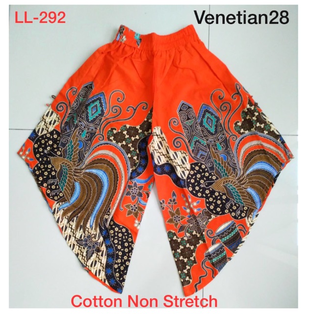  Celana  Kulot Batik  Cotton Non Stretch  L 292 Shopee Indonesia