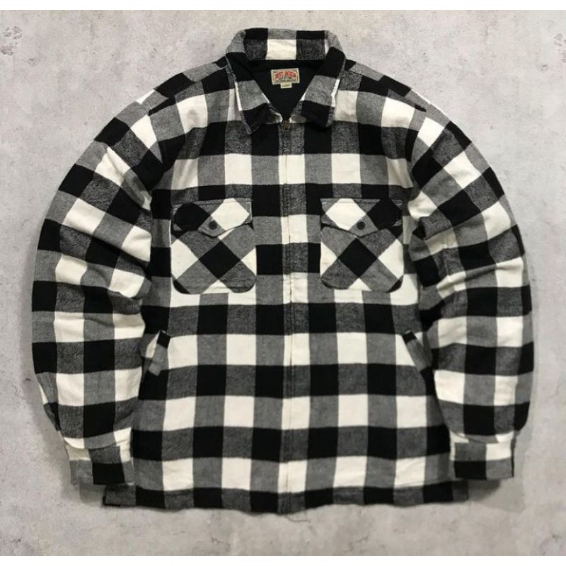 flannel wool jacket american smith bw