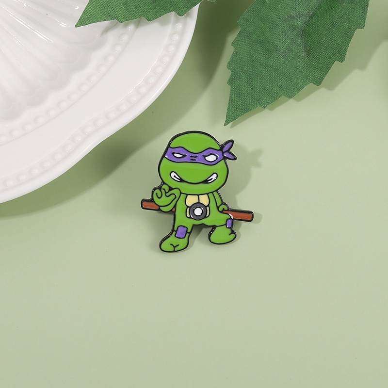 Bros Pin Enamel Desain Kartun Teenage Mutant Ninja Turtles Untuk Hadiah Teman