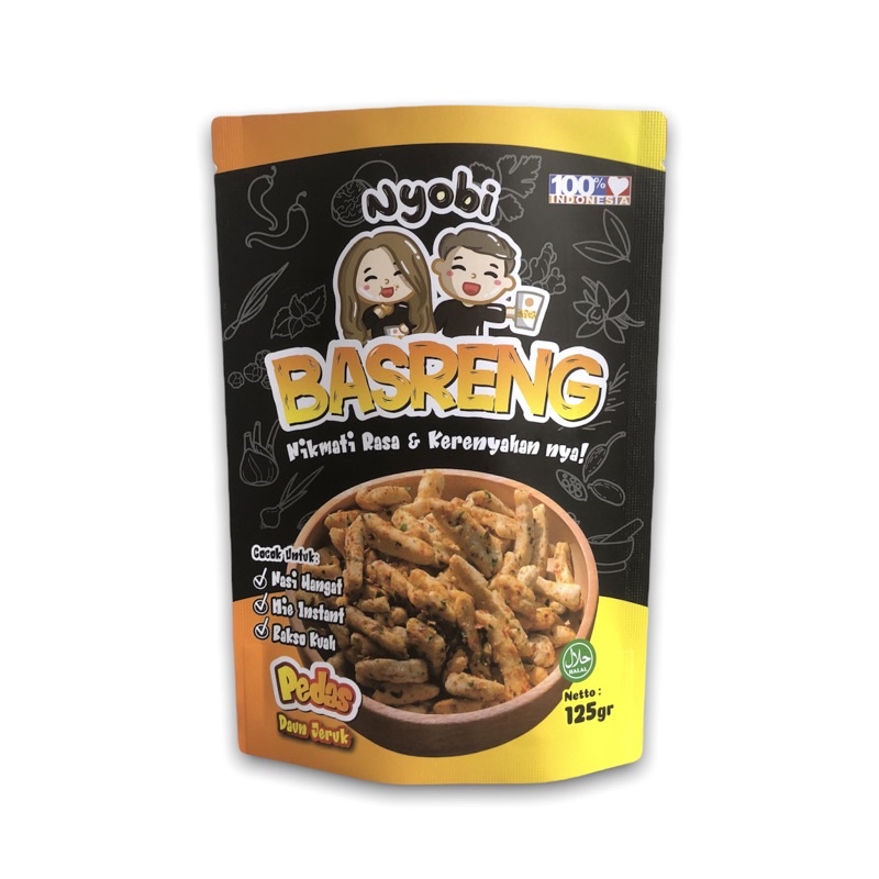 125G BASRENG DAUN JERUK-Pedas