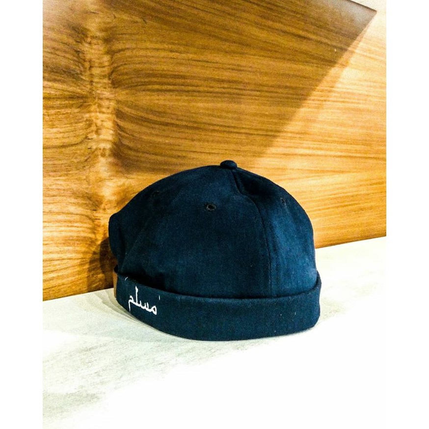 Premium Peci Muslim - Topi Peci - Topi Muslim - Topi Peci Muslim Navy Blue - Best Quality