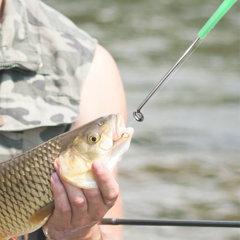 Alat Tang Kait Penarik Ikatan Simpul Universal Warna Acak Untuk Memancing