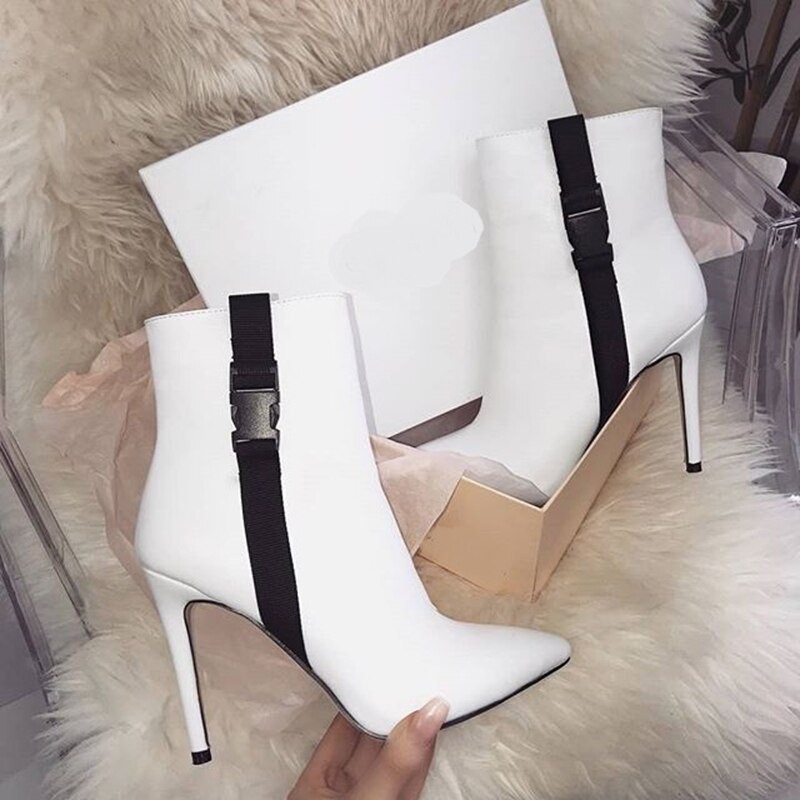 2019 Fashion Women 11.5cm High Heels Ankle Fetish Sock Boots Stiletto Heels Spring Boots Party