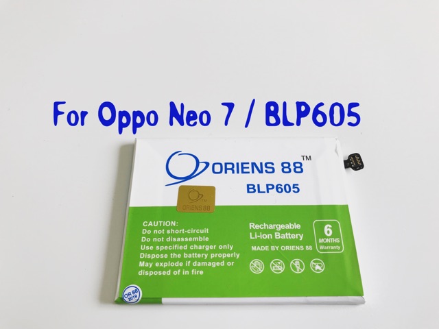 (P) Baterai batre battery Oppo Neo 7 / F1 BLP605 double power/IC OR 88