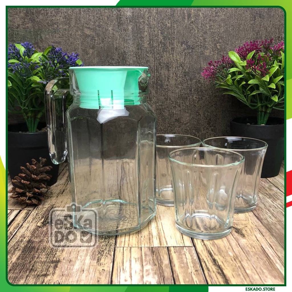 Glass Jug/Pitcher Gelas/Wadah Air Kaca/Kendi Gelas KIMGLASS