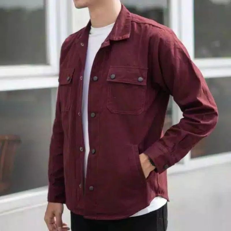 JAKET TRUCKER PRIA SIZE XXL
