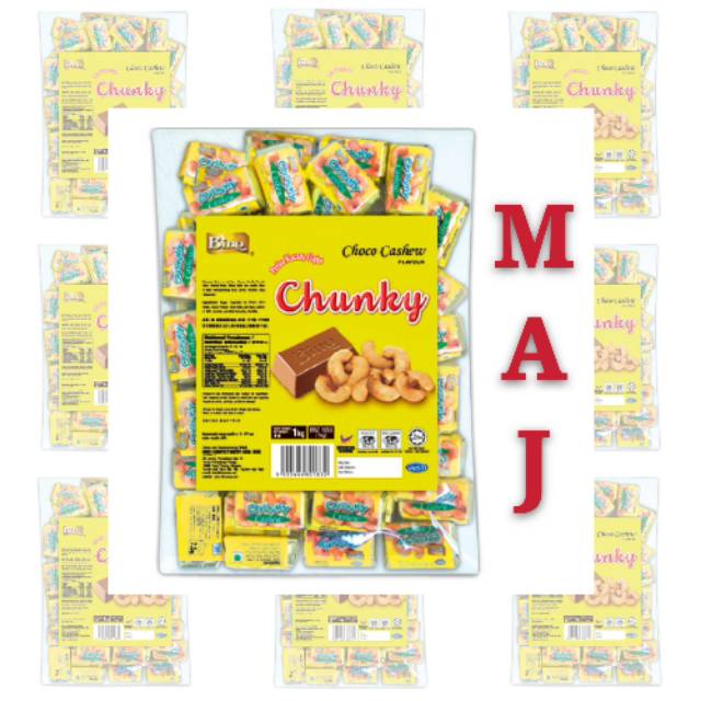 

BINO CHOCO CASHEW CHUNKY MALAYSIA ISI 50PCS