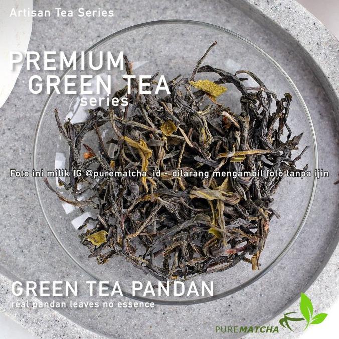 

[COD] Artisan Tea Cafe - Green Tea Pandan TBW 100g Teh Hijau wangi Pandan [COD]