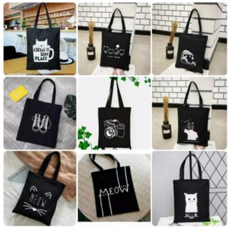 ✅COD D1514 ToteBag PEREKAT tote bag custom tas tote wanita kpop murah custom