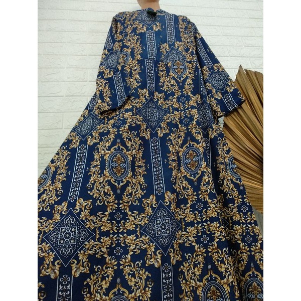 Gamis Hyget Jumbo Sultan Gracia Sabina Gamis Jumbo Termurah-Sultan Navy