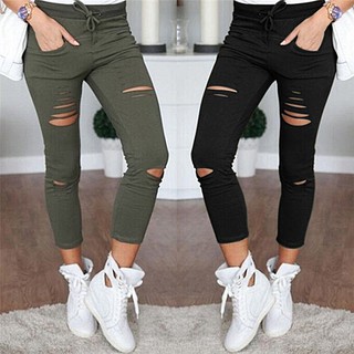 Bayar di  Tempat Celana  Panjang  Wanita  Jeans Cewek Black 