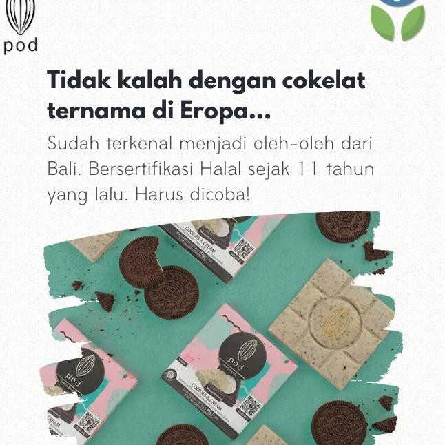 

STAR BRANDS Pod Chocolate Bali - 64% Bali Dark Chocolate 100 gr - Makanan Ringan - Cokelat