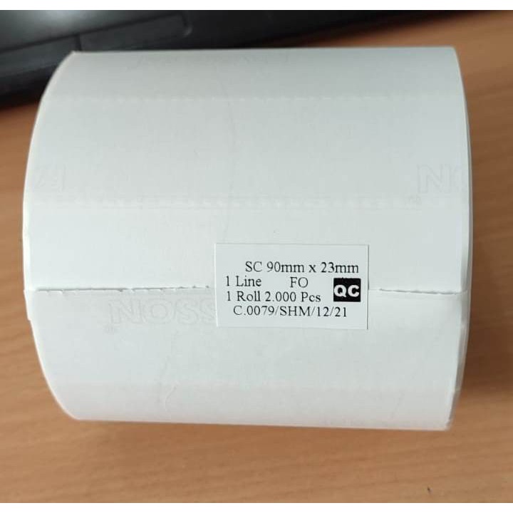 

Label Semicoated 90x23 mm isi 2000pcs Barcode Stiker Etiket 90 x 23