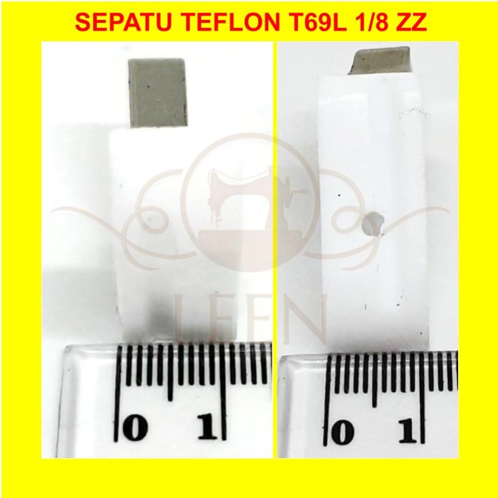 Sepatu Teflon T69L 1/8 Jeglong Kiri Piping Tali Rotan Mesin Jahit LEEN