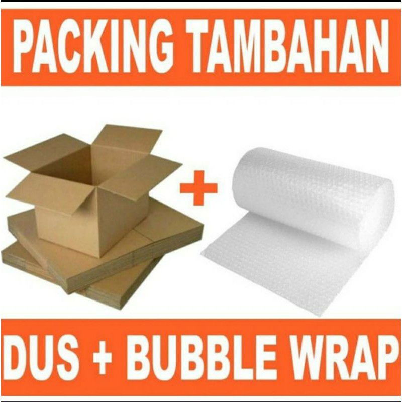 

Packing Ekstra Aman ( Lakban + Bubble Warp + Kardus )