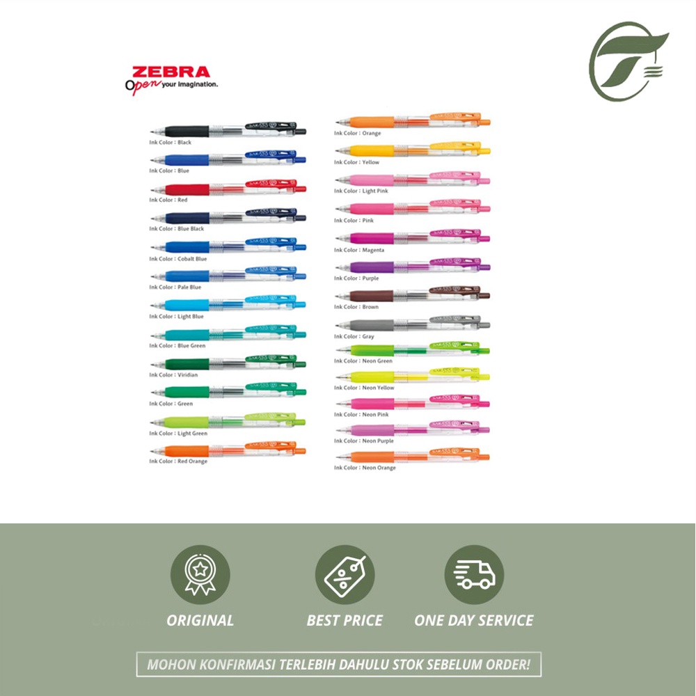 

BEST SELLER !! BALLPEN SARASA CLIP 0.7 ZEBRA (BLACK/BLUEBLACK/BLUE/RED/BROWN/VIOLET/MAGENTA)
